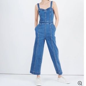 Madewell Denim Seamed Jumpsuit